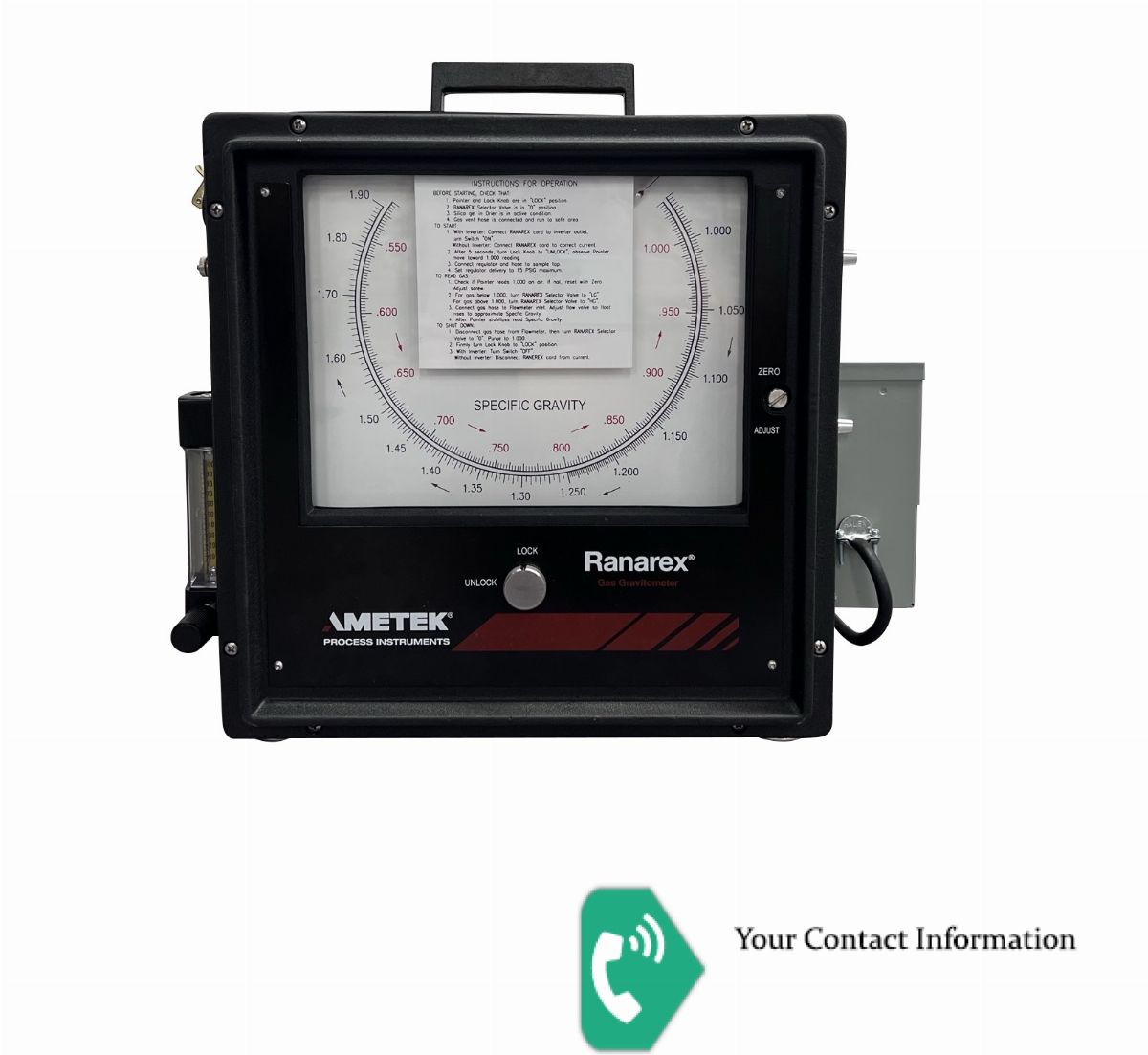 ترانسمیتر گاز مدل RANAREX برند AMETEK