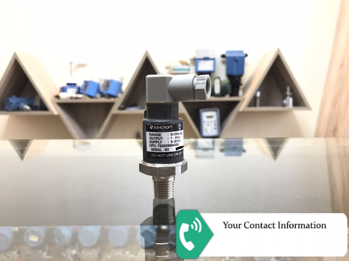 ترانسمیتر فشار مدل G1 0/200psig برند ASHCROFT