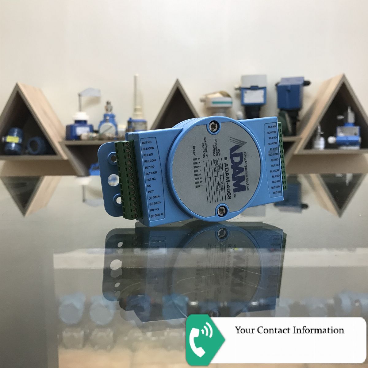 کارت داده برداری DAQ مدل ADAM-4068 برند Advantech