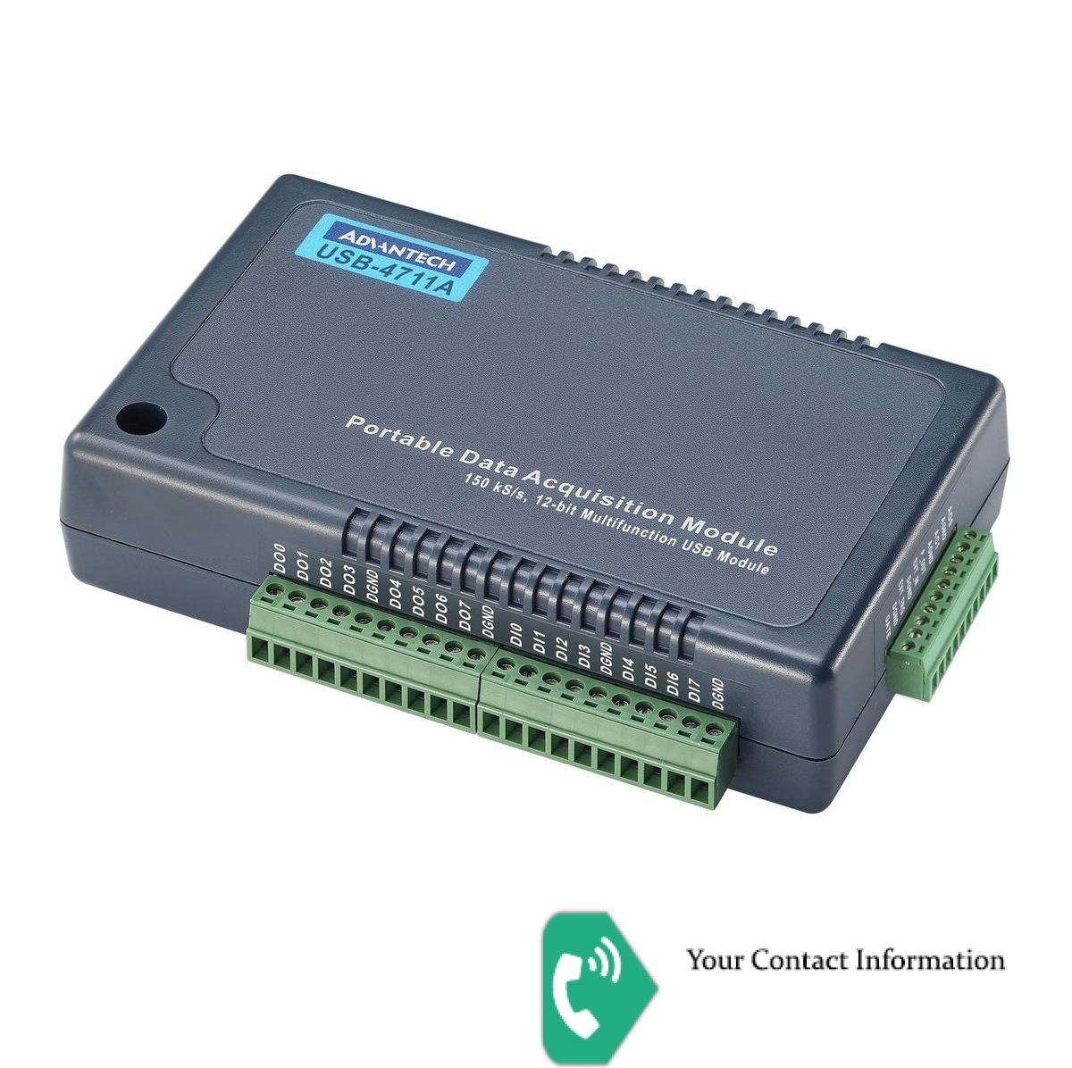 کارت داده برداری DAQ مدل USB-4711A برند Advantech