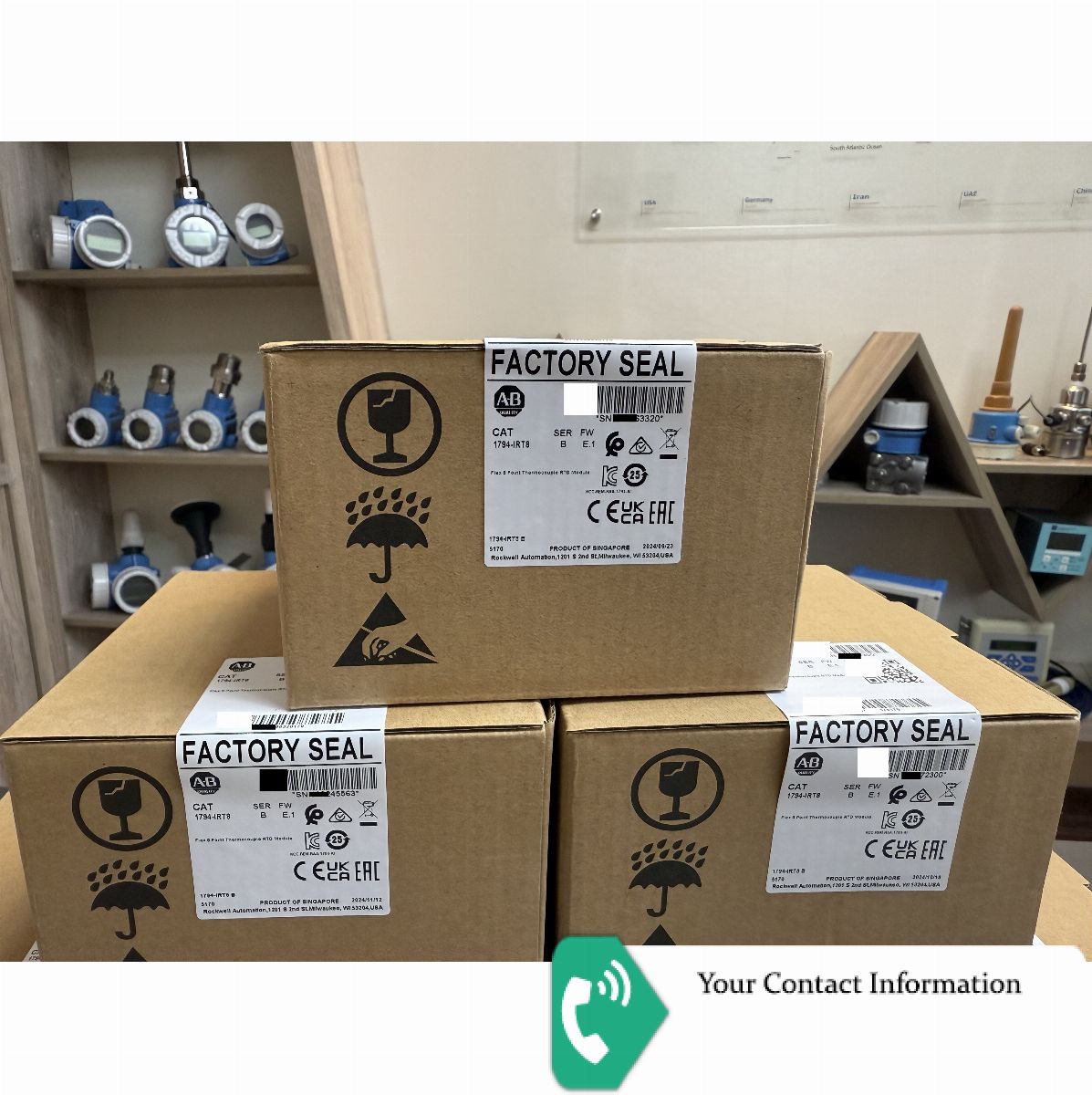 ترانسمیتر دما و رطوبت مدل  1794-irt8 Series B برند Allen Bradley