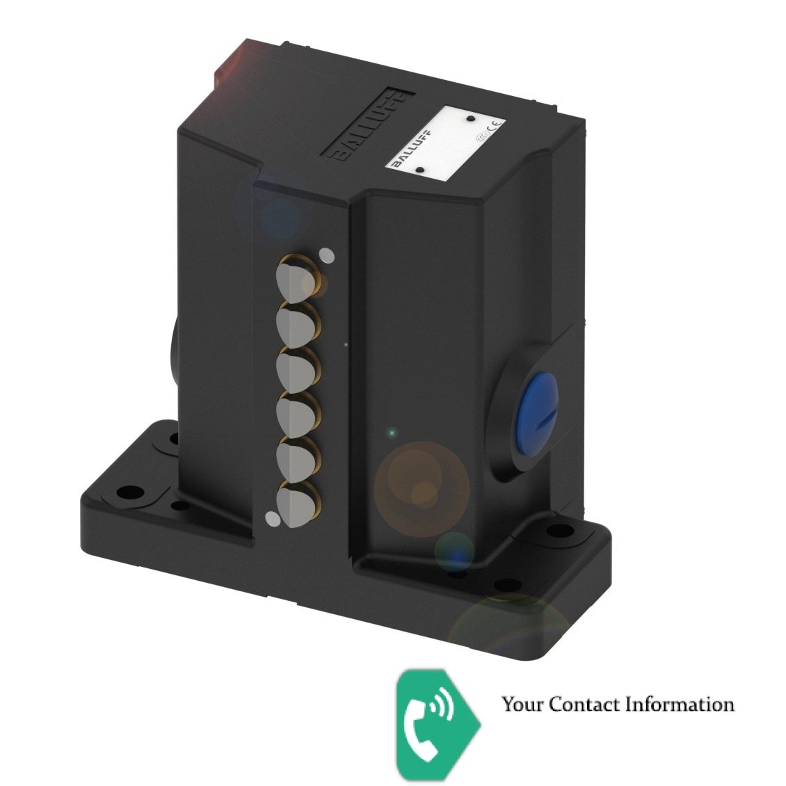 اندازه گیری جابه جایی و سرعت مدل BNS 819-D02-D12-62-10-FD برند BALLUFF