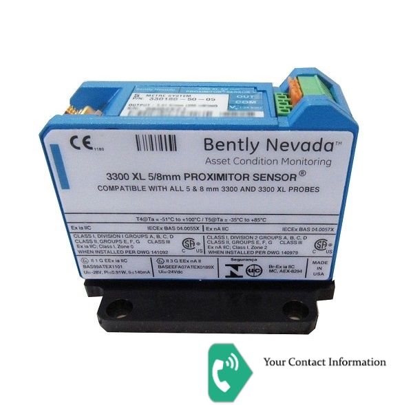 ارتعاشات مدل 330180-50-05 برند Bently Nevada