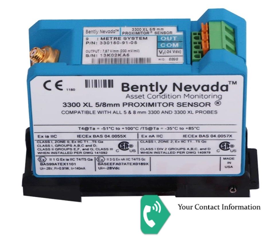 ارتعاشات مدل 330180-90-05 برند Bently Nevada