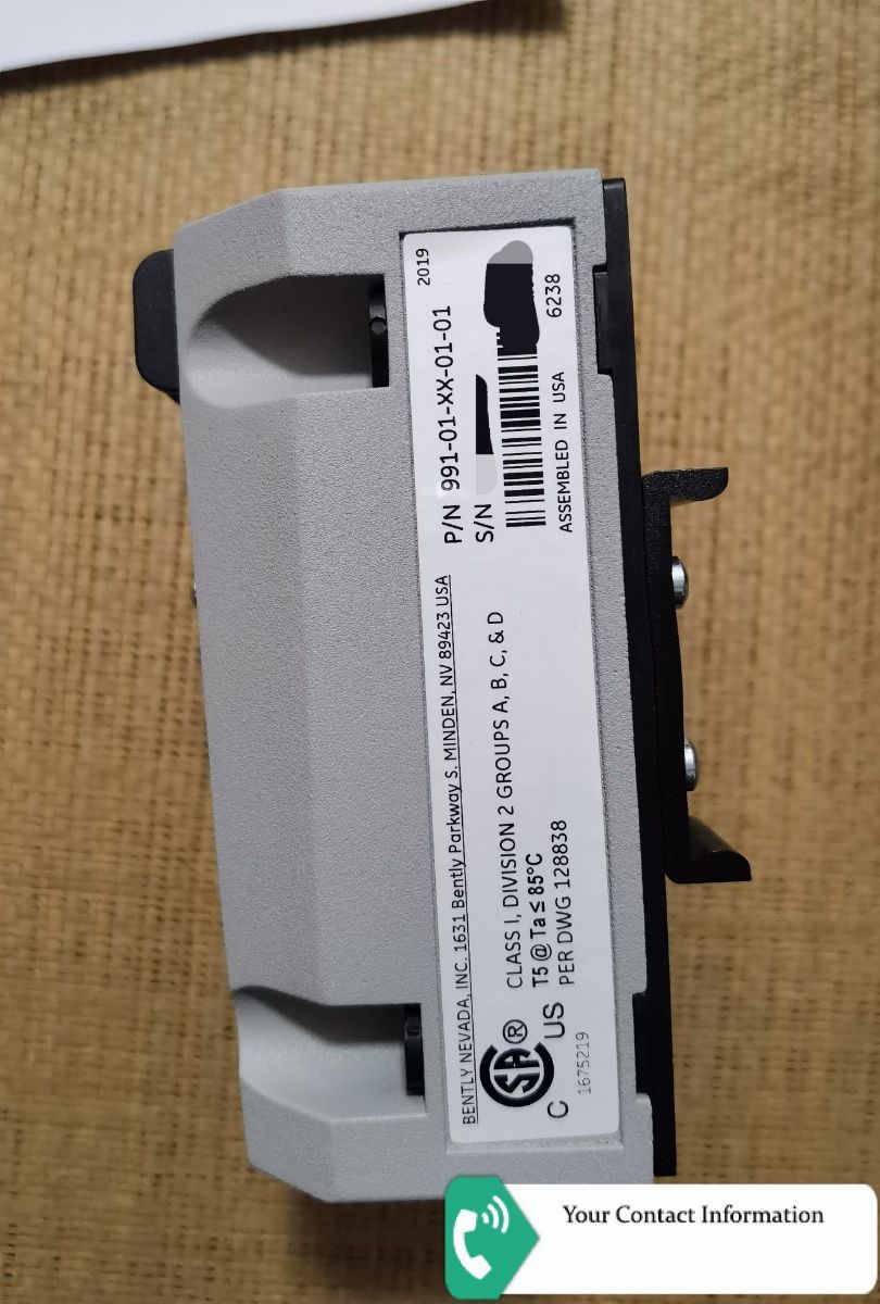 ارتعاشات مدل 991-01-xx-01-01 برند Bently Nevada