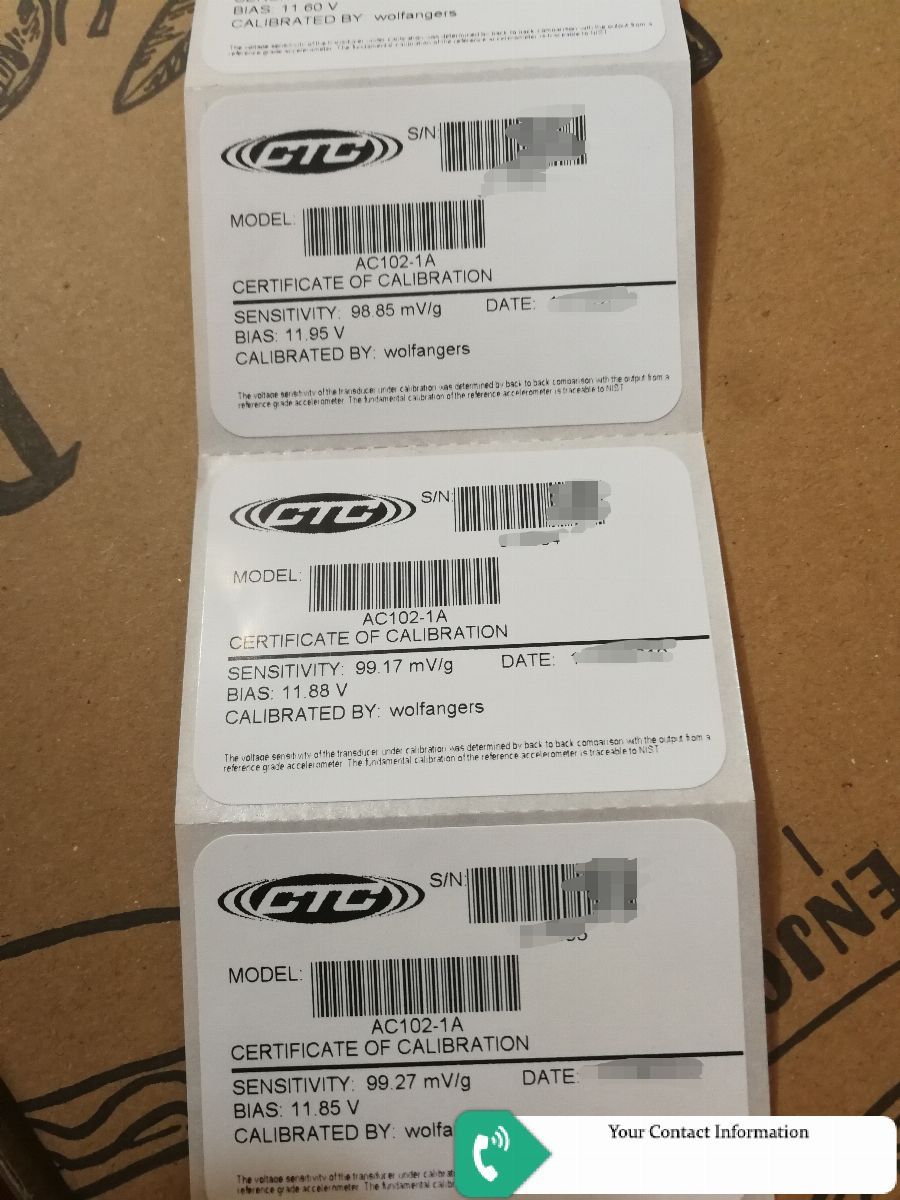 ارتعاشات مدل AC102-1A Accelometer برند CTC