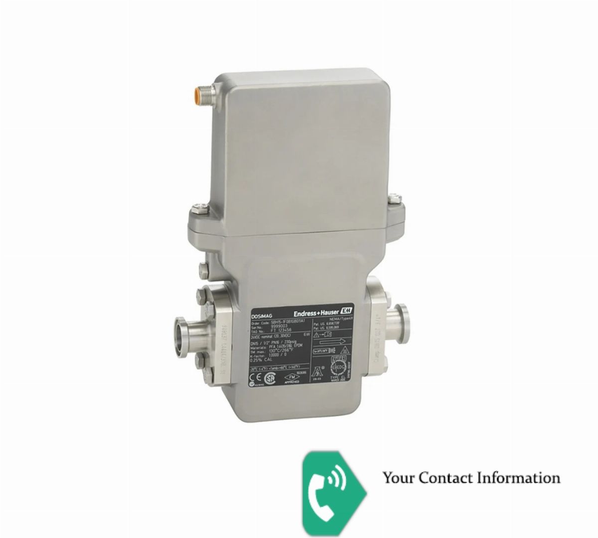 فلومتر مدل 5BH12-1F3B1AB041A1 برند Endress+Hauser