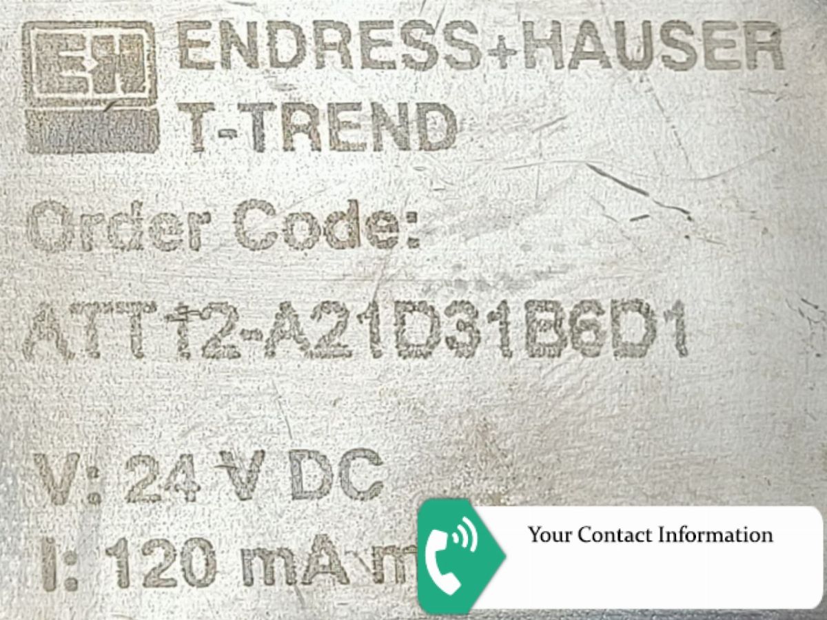 ترانسمیتر فشار مدل ATT12-A21D31B6D1 برند Endress+Hauser