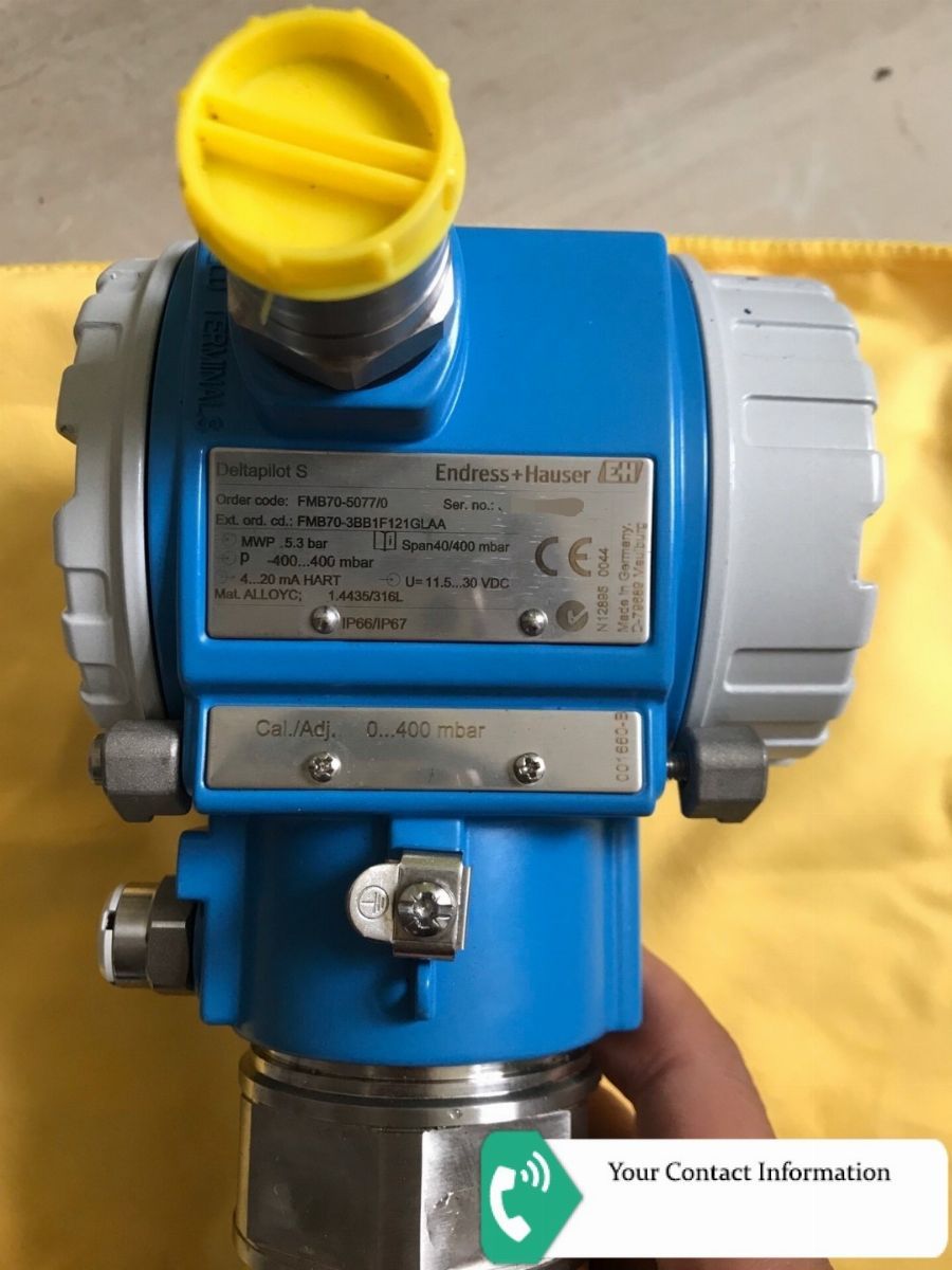 ترانسمیتر فشار مدل FMB70-3BB1F121GLAA برند Endress+Hauser