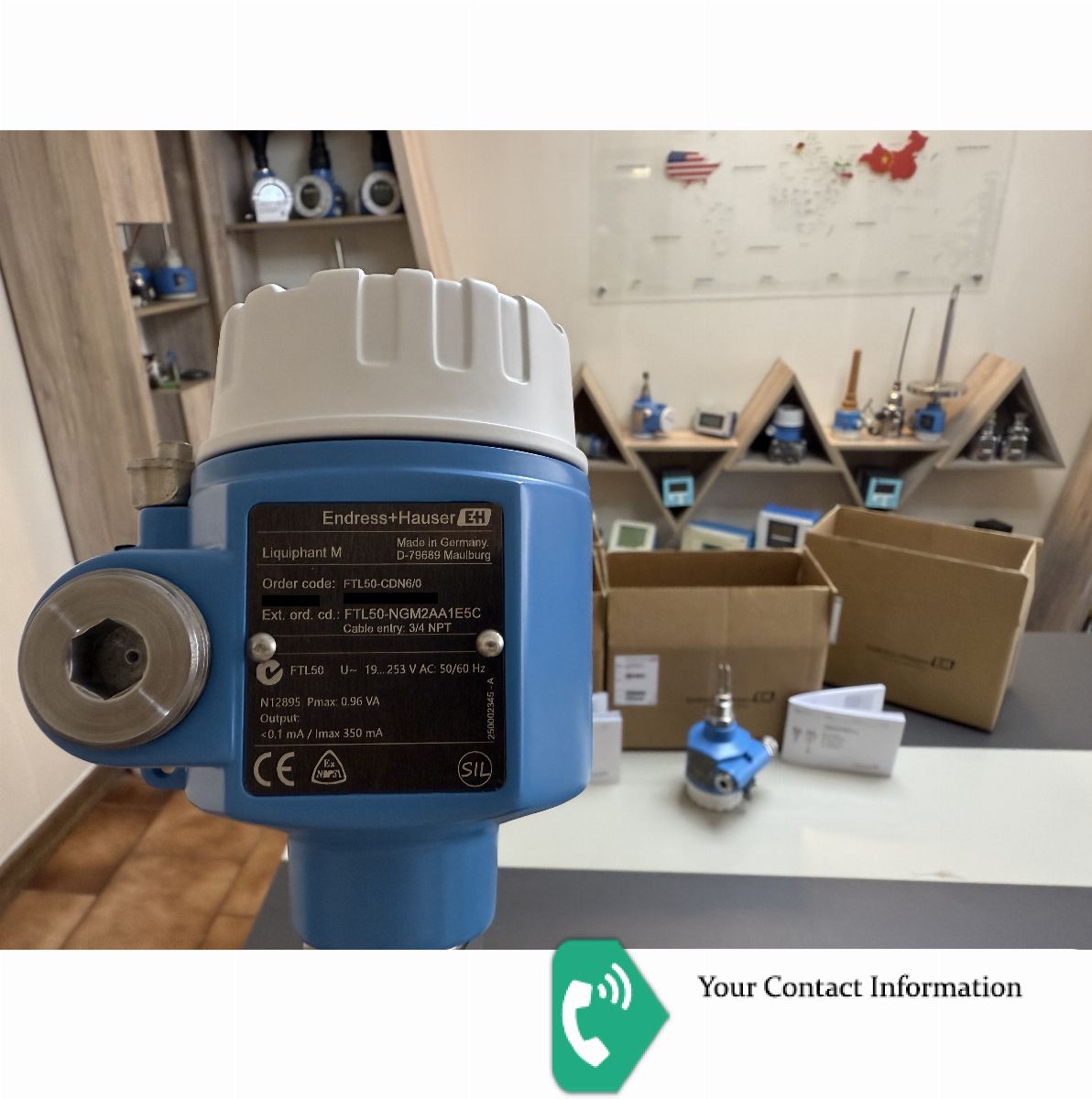 سطح سنج مدل FTL50-NGM2AA1E5C Point level switch برند Endress+Hauser