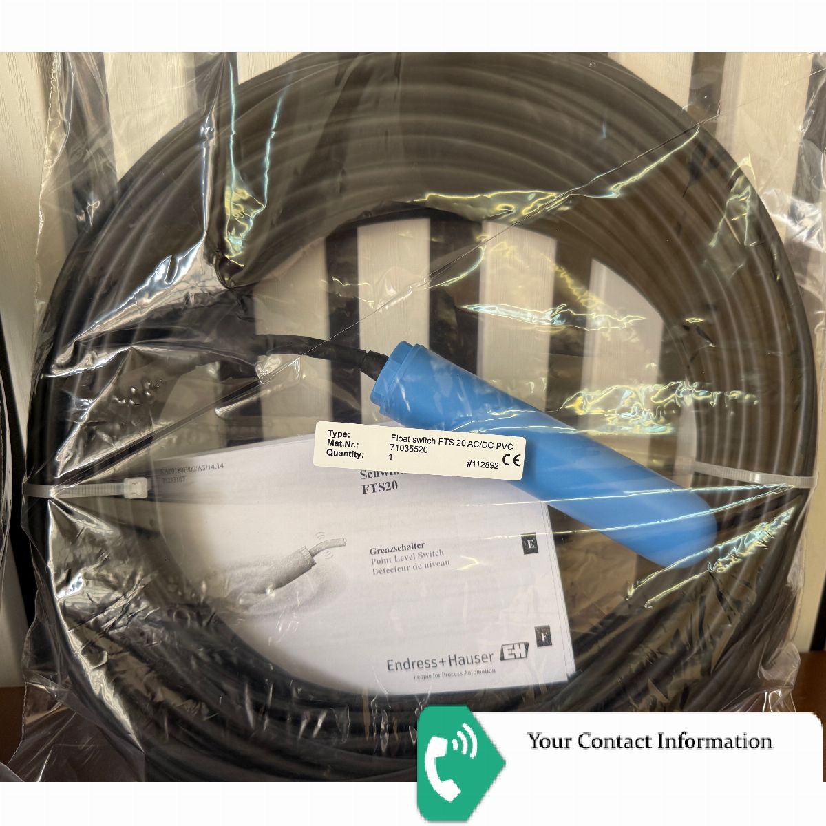 سطح سنج مدل FTS20 Float switch برند Endress+Hauser