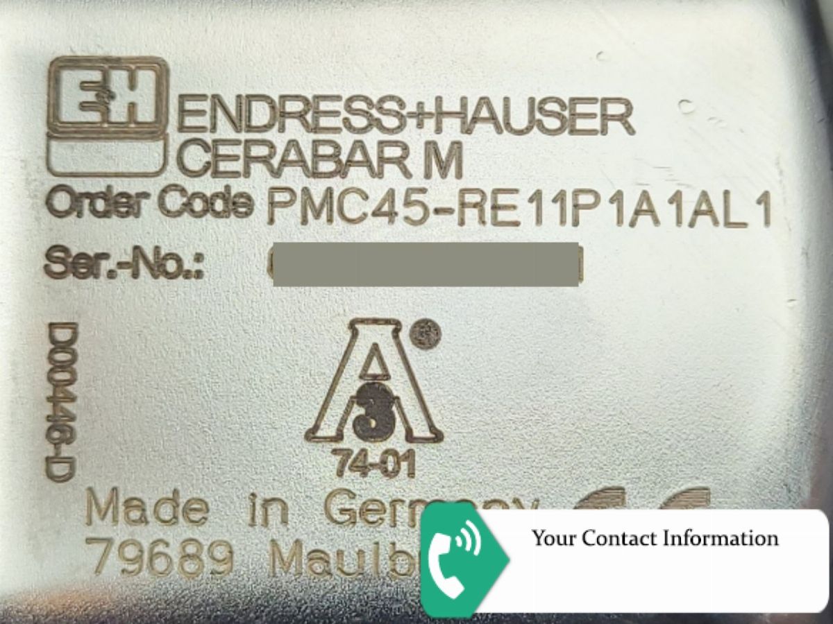 ترانسمیتر فشار مدل PMC45-RE11P1A1AL1 برند Endress+Hauser