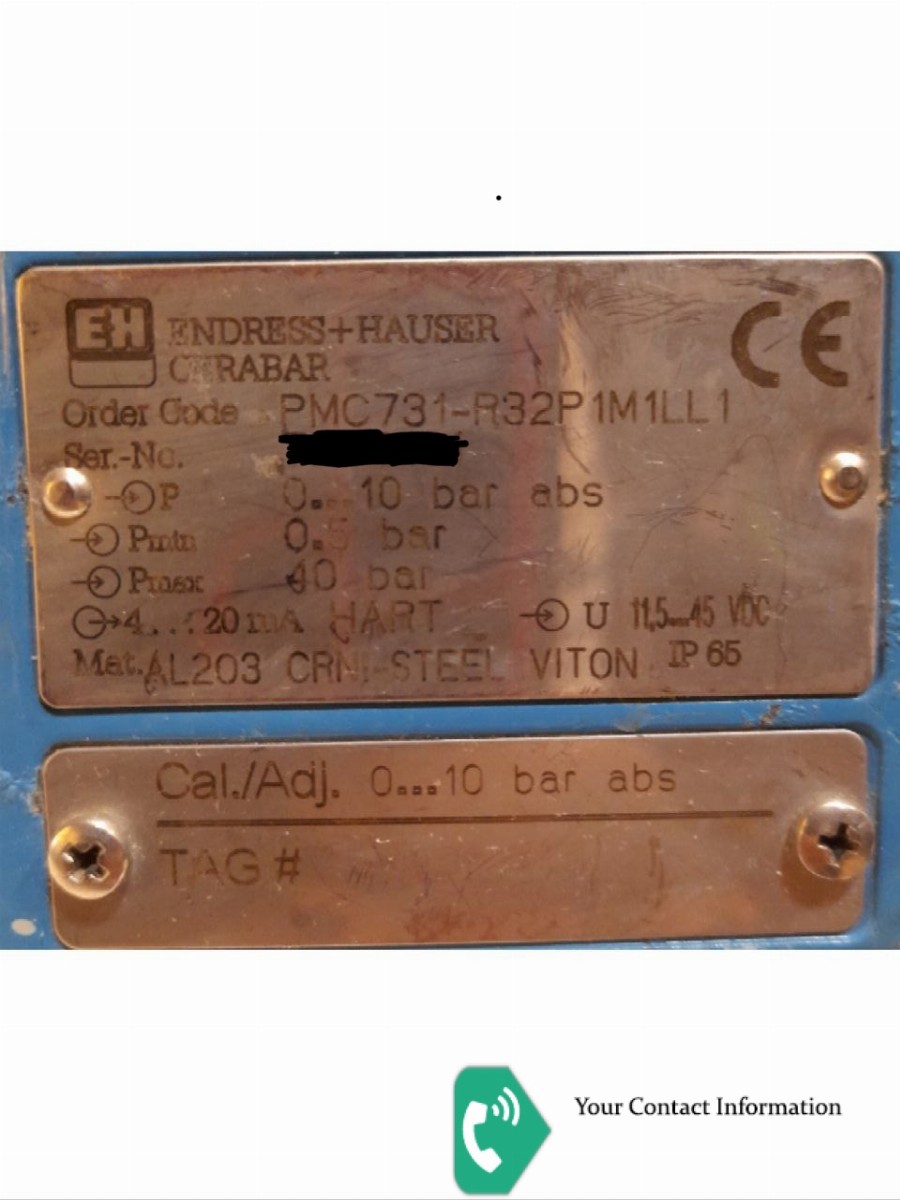 ترانسمیتر فشار مدل PMC731-R32P1M1LL1 برند Endress+Hauser
