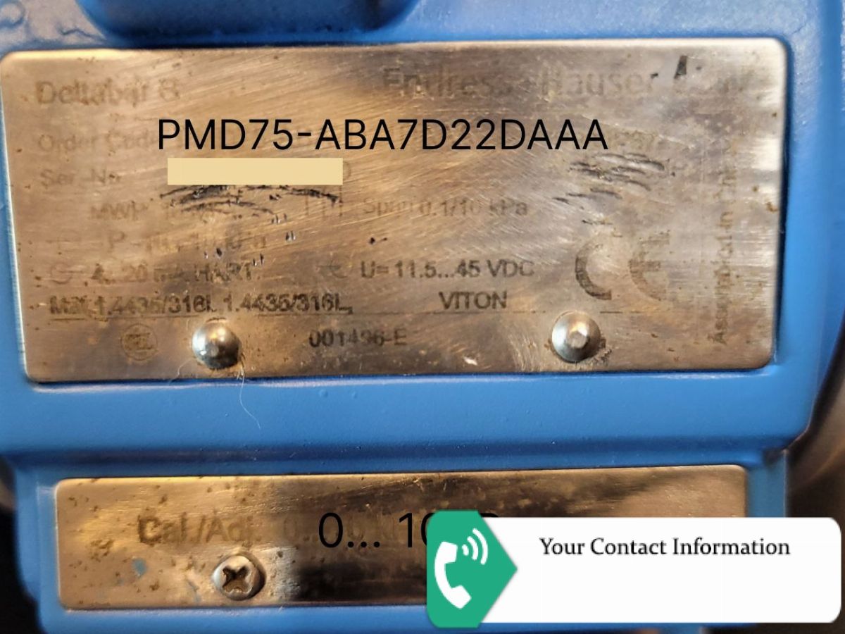 ترانسمیتر فشار مدل PMD75-ABA7D22DAAA برند Endress+Hauser