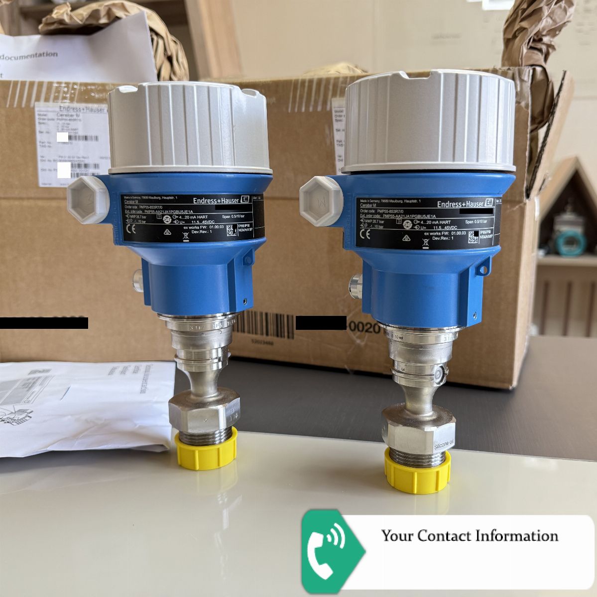 ترانسمیتر فشار مدل PMP55-AA21JA1PGBU5JE1A برند Endress+Hauser