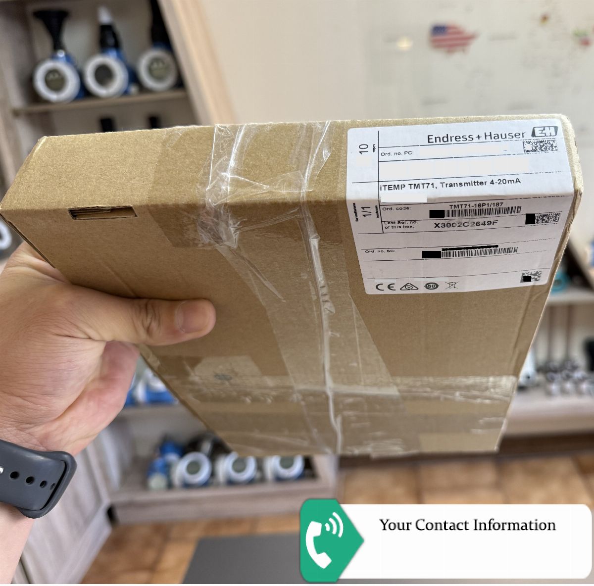 ترانسمیتر دما و رطوبت مدل TMT71-AAA1BABA1 برند Endress+Hauser