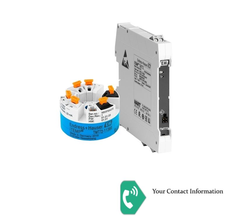 ترانسمیتر دما و رطوبت مدل TMT72-BAA3AAAA1+B2CAF1Z1 برند Endress+Hauser