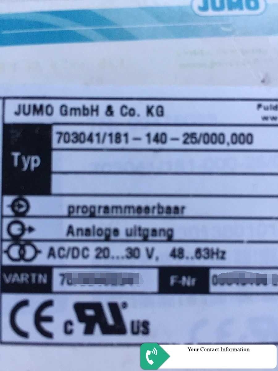 رکوردر و نمایشگر مدل 703041/181-140-25/000 dTRON 316  برند Jumo