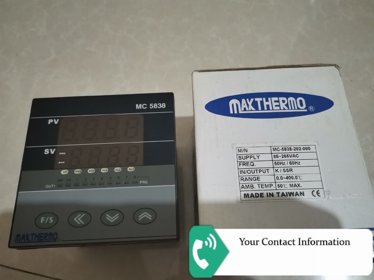 رکوردر و نمایشگر مدل MC-5838-202-000 برند MAXTHERMO