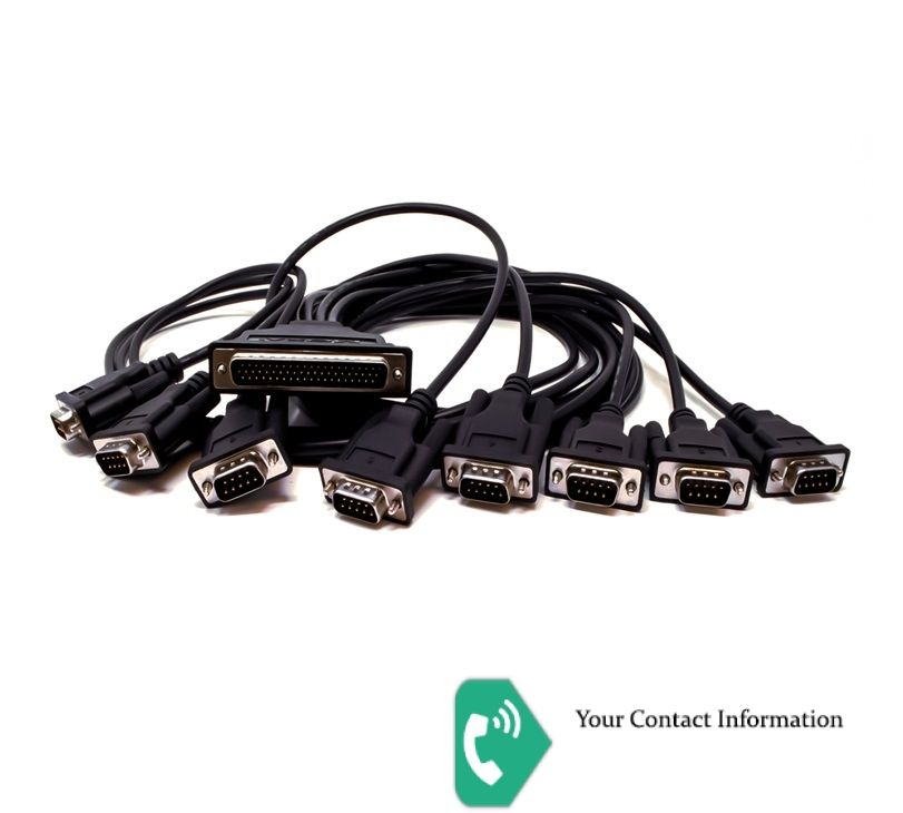 لوازم جانبی مدل CBL-M62M9x8-100 برند Moxa