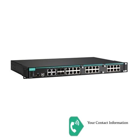 PLC HMI مدل IKS-6728A-4GTXSFP-HV-T برند Moxa