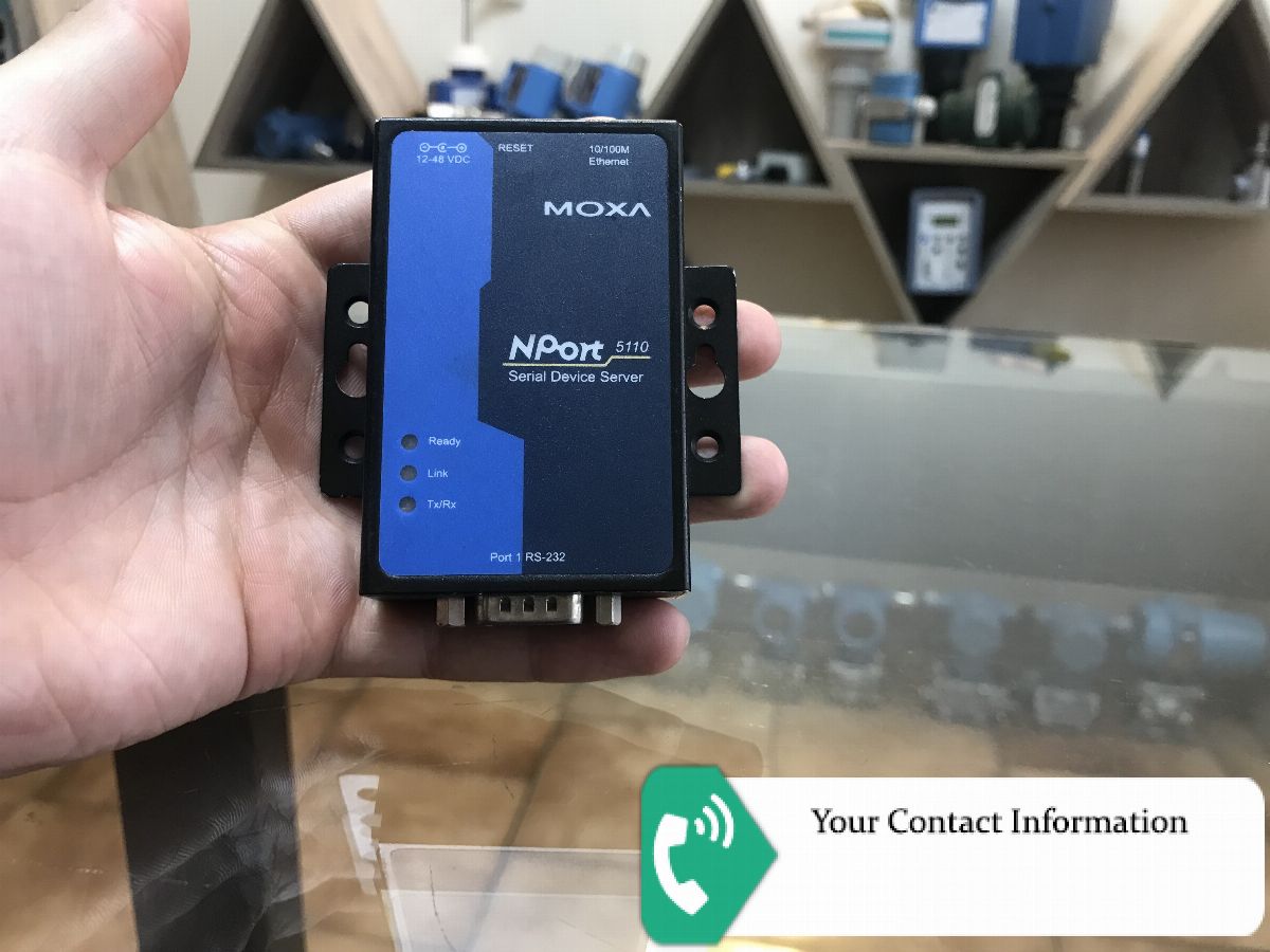 مبدل صنعتی مدل NPort 5110 برند Moxa