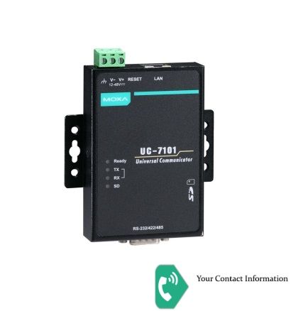 کارت داده برداری DAQ مدل UC-7101 برند Moxa