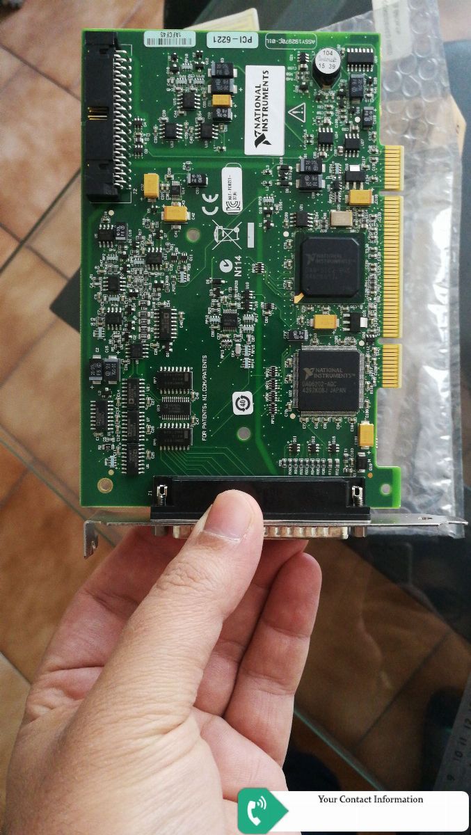 کارت داده برداری DAQ مدل PCI-6221 37PIN برند National instrument