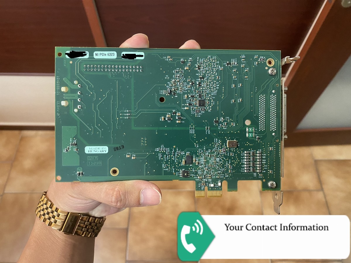 کارت داده برداری DAQ مدل PCIE-6323 برند National instrument