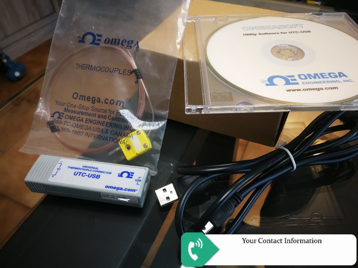 ترانسمیتر دما و رطوبت مدل UTC-USB برند OMEGA