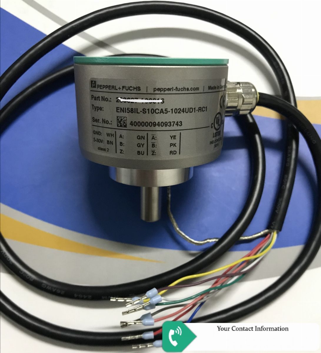اندازه گیری جابه جایی و سرعت مدل ENI58IL-S10CA5-1024UD1-RC1 برند Pepperl & Fuchs