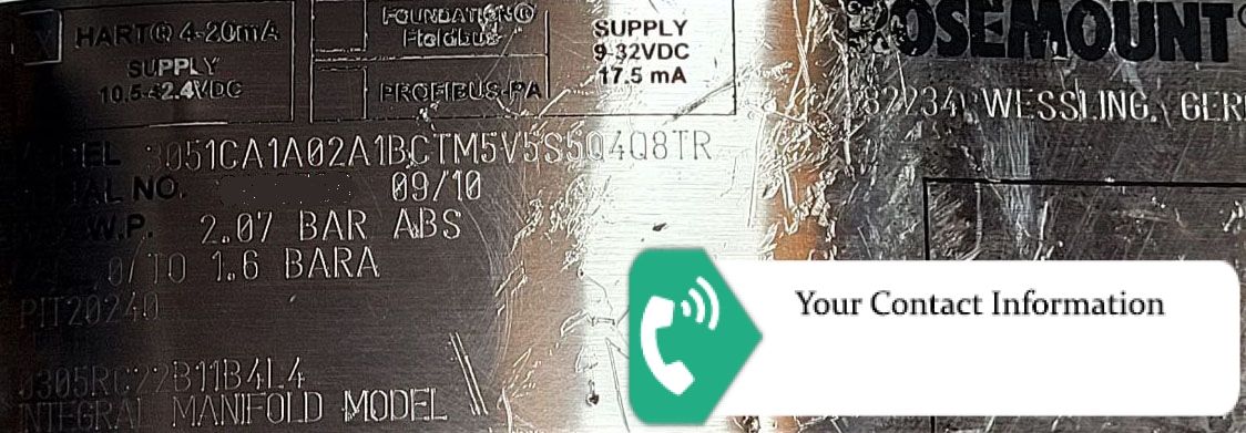 ترانسمیتر فشار مدل 3051CA1A02A1BCTM5V5S5Q4Q8TR برند Rosemount