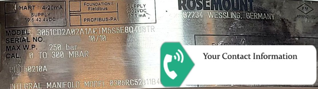 ترانسمیتر فشار مدل 3051CD2A02A1ACTM5S5E8Q4Q8TR برند Rosemount