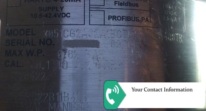 ترانسمیتر فشار مدل 3051CG2A02A1BCTM5403TR برند Rosemount