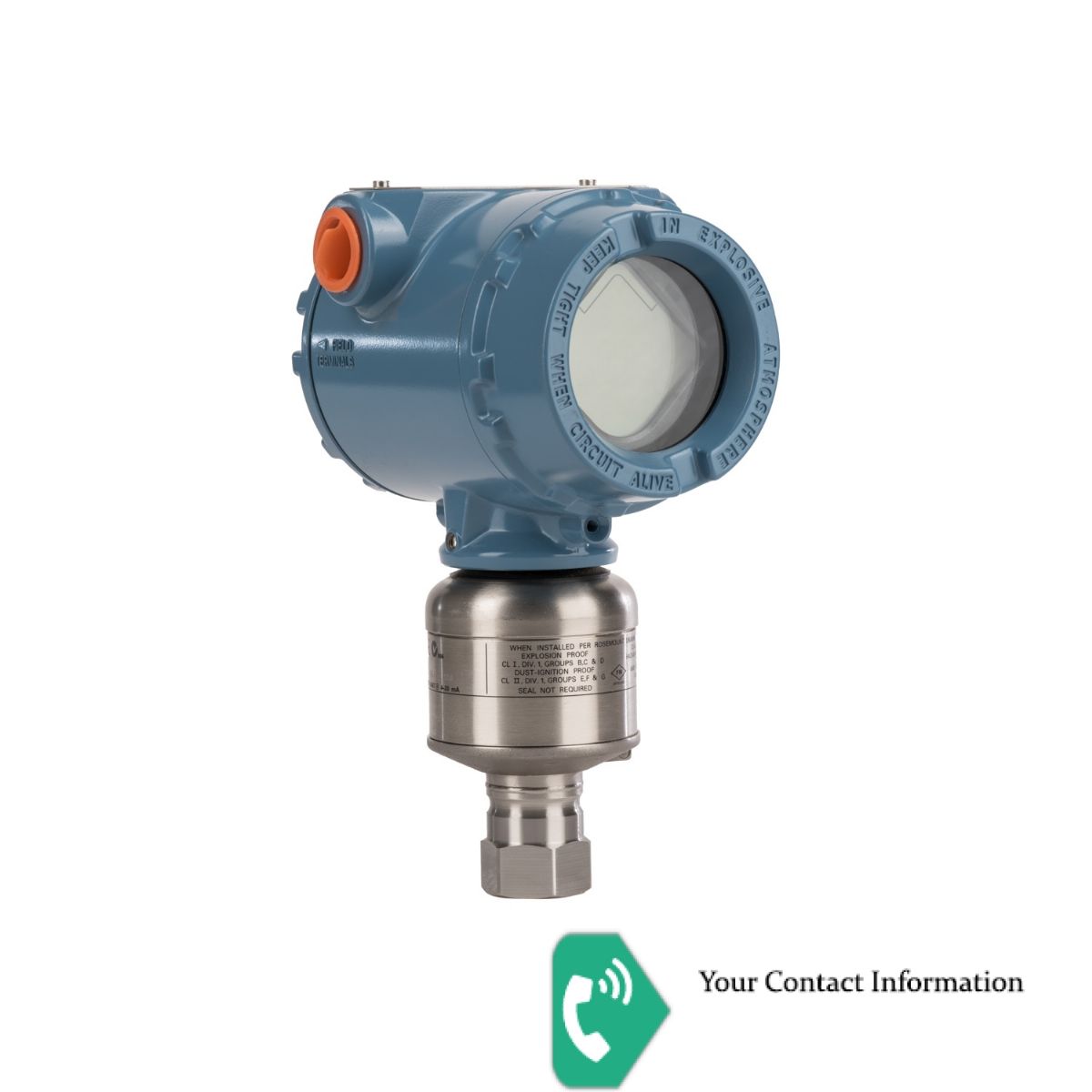 ترانسمیتر فشار مدل 3051S-1CD2A3A11A1KDA2C8D0I1M5P1Q4Q8 برند Rosemount