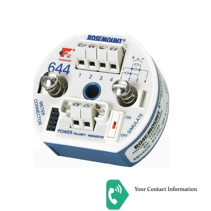 ترانسمیتر دما و رطوبت مدل 644HAI1XAM5 برند Rosemount