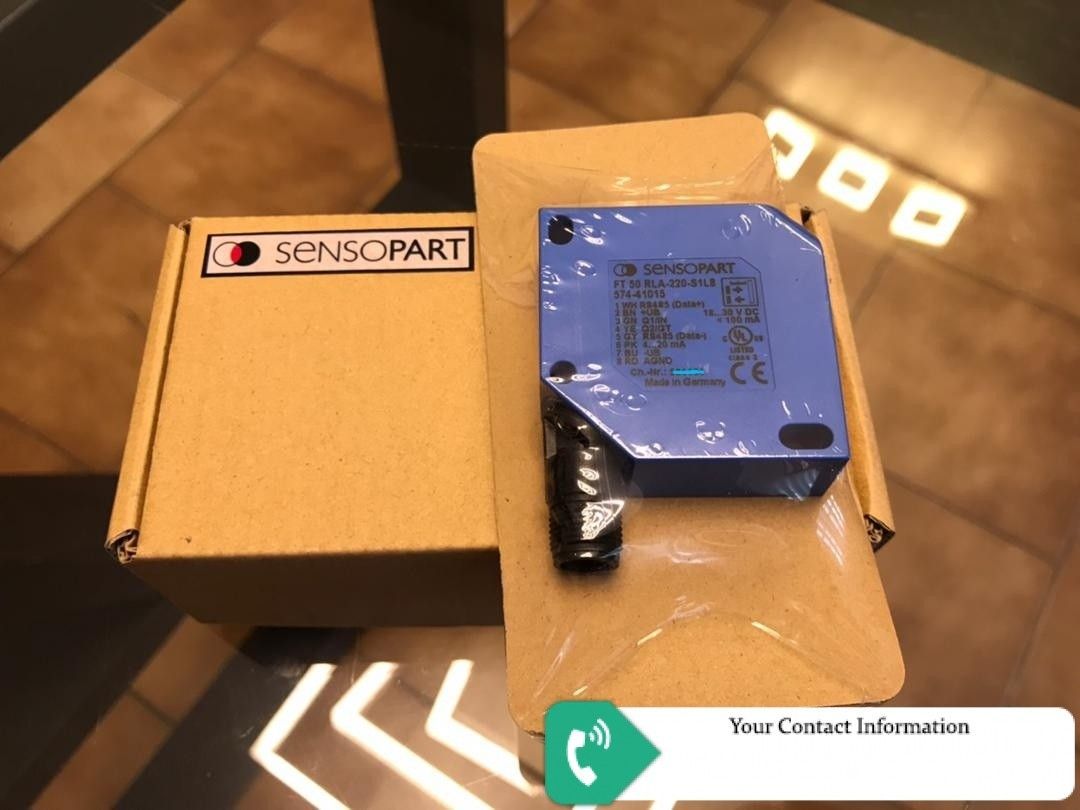 اندازه گیری جابه جایی و سرعت مدل FT50RLA-220-S1L8 برند SENSOPART