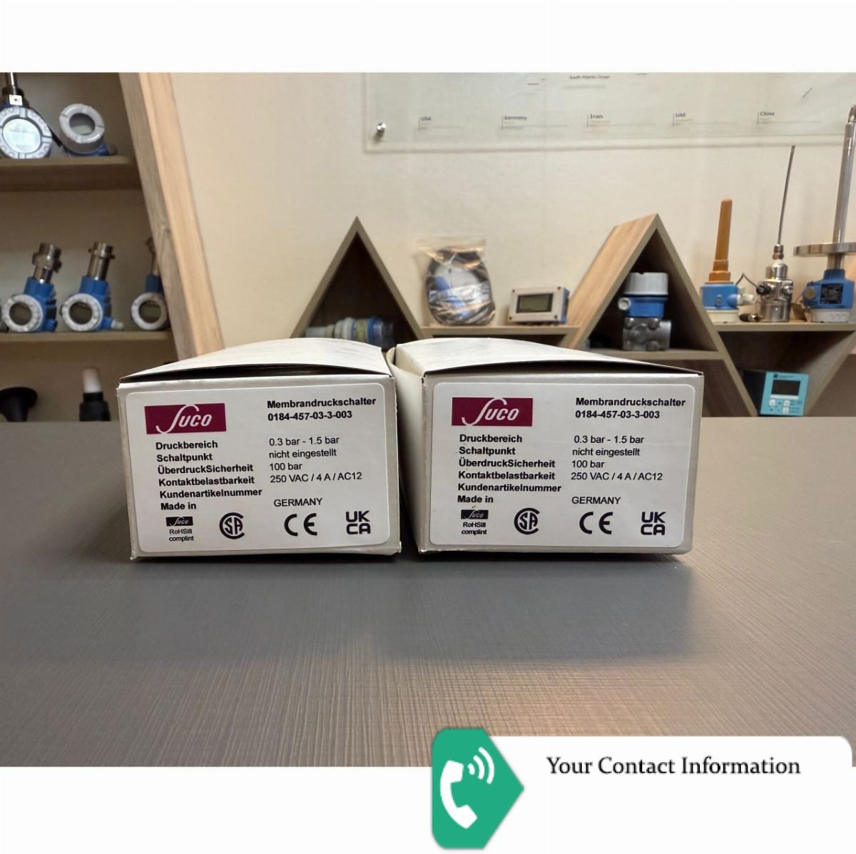 ترانسمیتر فشار مدل 0184-457-03-3-003 برند SUCO