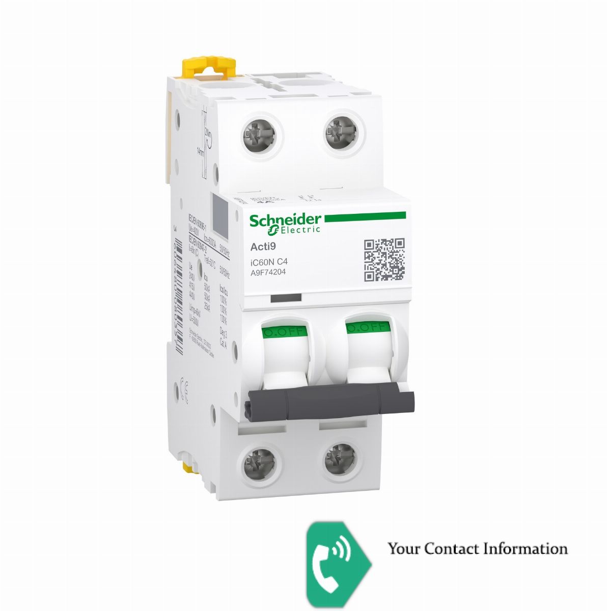 برق قدرت  مدل A9F74204 برند Schneider