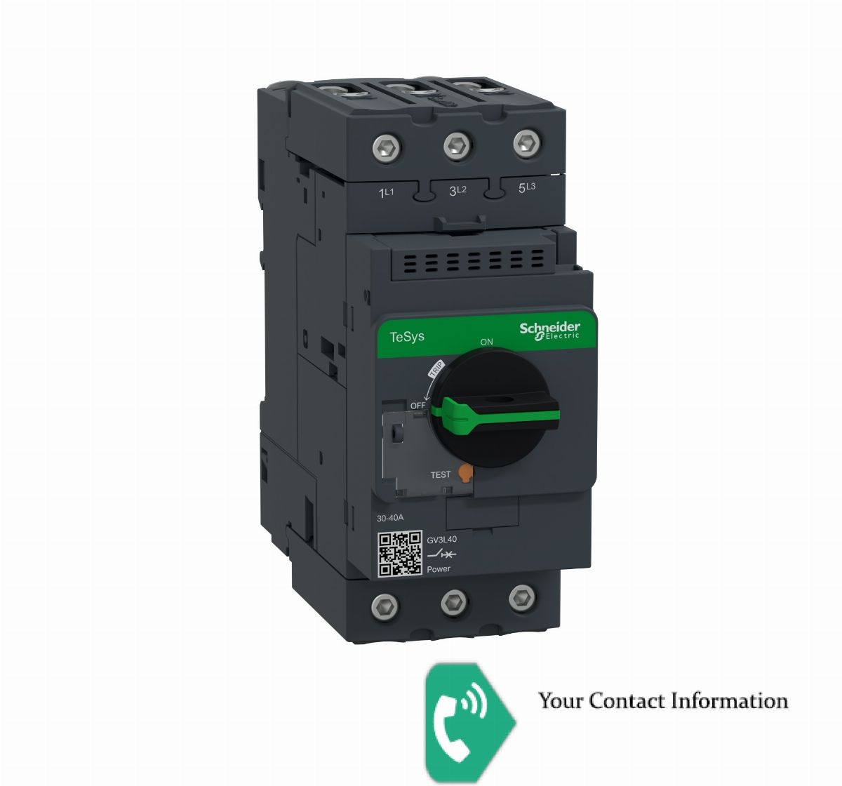 برق قدرت  مدل GV3L40 برند Schneider