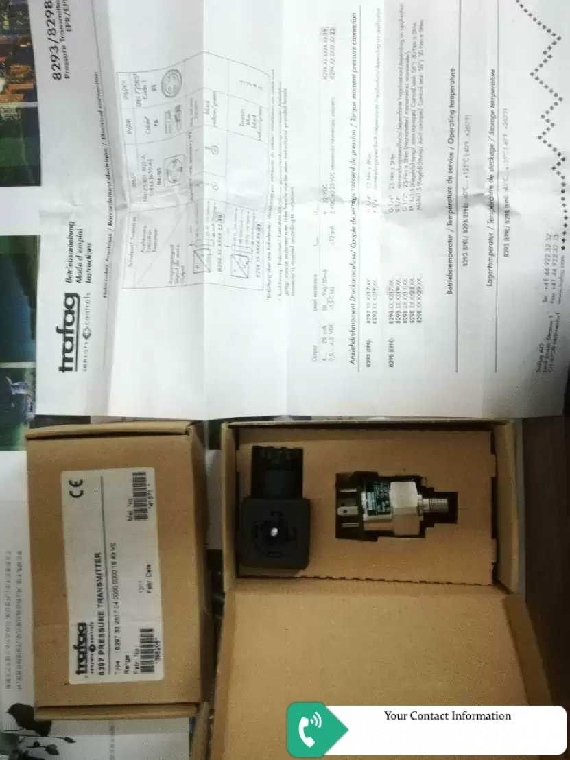 ترانسمیتر فشار مدل 8297.33.2517 برند Trafag