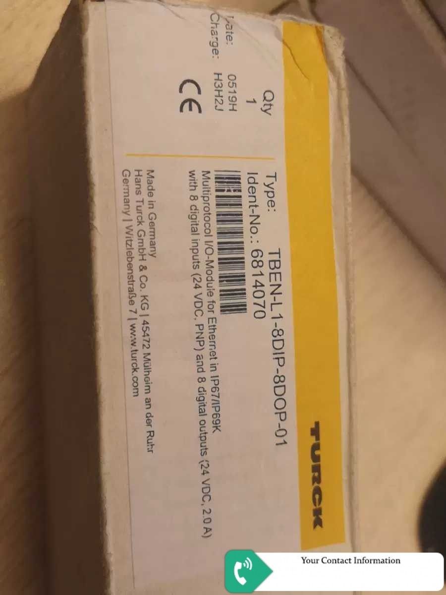 پروکسی سوئیچ مدل TBEN-L1-8DIP-01 برند Turck