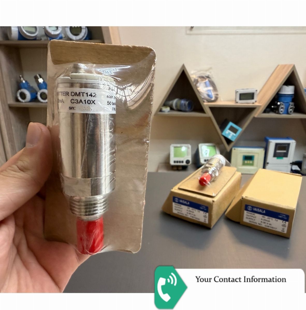 ترانسمیتر دما و رطوبت مدل DMT142- TEMPERATURE برند Vaisala