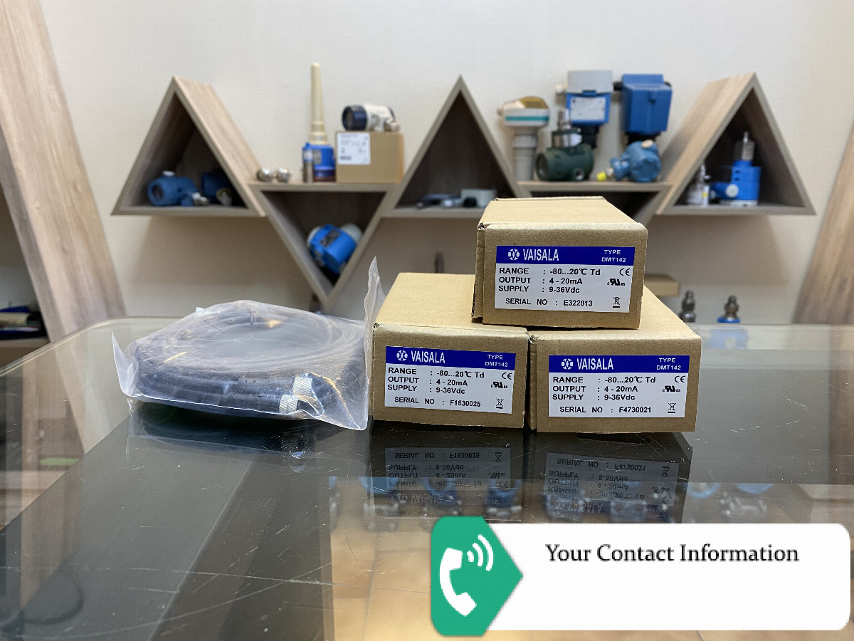 ترانسمیتر دما و رطوبت مدل DMT142 with 3M cable برند Vaisala