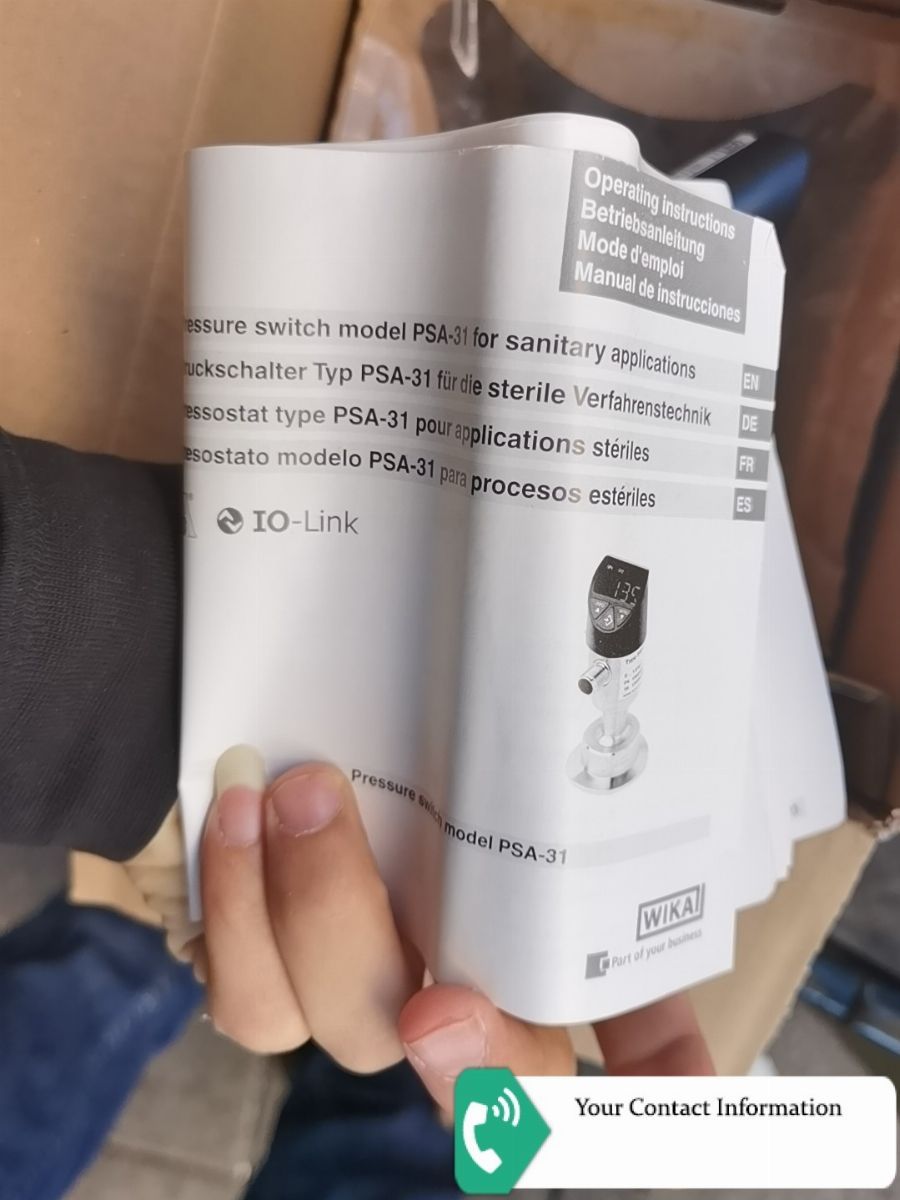 ترانسمیتر فشار مدل PSA-31 برند WIKA