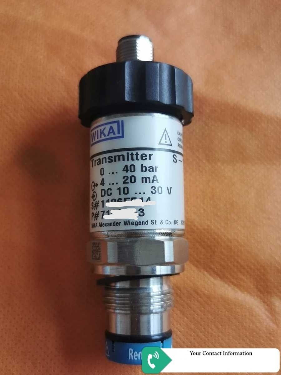 ترانسمیتر فشار مدل S-11 40Bar برند WIKA