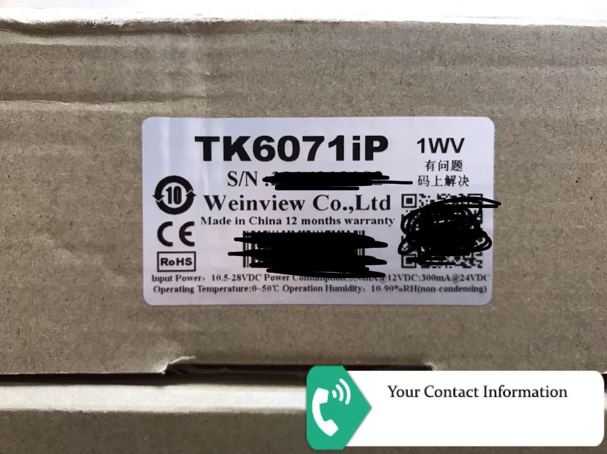 PLC HMI مدل TK6071iP برند Weinview