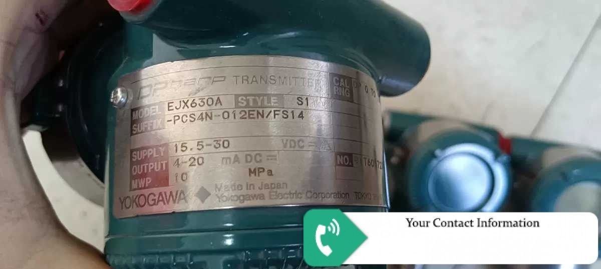 ترانسمیتر فشار مدل EJX630A-PCS4N-012EN / FS14 برند Yokogawa
